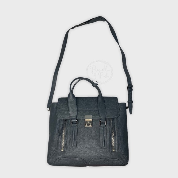 3.1 Phillip Large Grey Leather Silver Pashli Tote - Picture 5 of 16